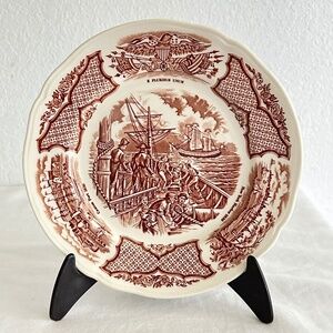 Vintage Fair Winds Platter by Alfred Alfred Meakin Brown Bread and Butter plate